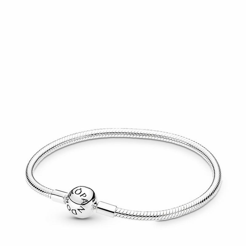 Pandora Moments Snake Chain Bracelet - Sterling Silver - Canada | NS7958VX